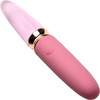 Prisms Vibra-Glass 10X Rosè Rechargeable Silicone & Glass Dual Ended Vibrator - Pink