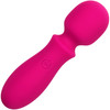 Bliss Liquid Silicone Mini Wand Rechargeable Waterproof Vibrator - Pink