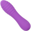 Bliss Liquid Silicone Ripple Rechargeable Waterproof Clitoral Vibrator - Purple