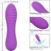 Bliss Liquid Silicone Ripple Rechargeable Waterproof Clitoral Vibrator - Purple