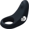 Rev Silicone Rechargeable Waterproof Vibrating Cock Ring By VeDO - Just Black