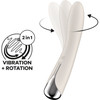 Satisfyer Spinning Vibe 1 Rechargeable Waterproof Silicone G-Spot Vibrator - Beige