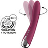 Satisfyer Spinning Vibe 1 Rechargeable Waterproof Silicone G-Spot Vibrator - Red