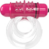 4B DoubleO 6 Super-Powered Vibrating Double Cock Ring By Screaming O - Strawberry