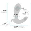 b-Vibe Expand Plug Rechargeable Silicone Vibrating Inflating Prostate Massager With Remote