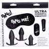 BANG! Backdoor Adventure 3-Piece Butt Plug Kit With Bullet Vibrator & Blindfold
