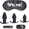 BANG! Backdoor Adventure 3-Piece Butt Plug Kit With Bullet Vibrator & Blindfold