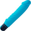 BANG! XL Bullet & Silicone Ribbed Sleeve Rechargeable Waterproof Vibrator - Blue