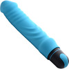 BANG! XL Bullet & Silicone Ribbed Sleeve Rechargeable Waterproof Vibrator - Blue