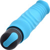 BANG! XL Bullet & Silicone Ribbed Sleeve Rechargeable Waterproof Vibrator - Blue