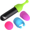 BANG! Rechargeable Waterproof Bullet Vibrator With 4 Silicone Attachments