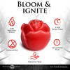 Master Series Flaming Rose Red Drip Candle