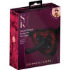 Secret Kisses Rosegasm Heart Shape Strap-On Harness With 5" Curved Silicone Dildo & Blindfold