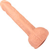 The Charmer 6.25 Inch Silicone Realistic Dildo With Balls & Suction Cup Base By Fukena - Vanilla