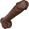 The Engineer 7 Inch Silicone Realistic Dildo With Balls & Suction Cup Base By Fukena - Chocolate