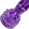 The Siren 9.5" Silicone Fantasy Dildo With Grinder By Uberrime - Purple Abyss