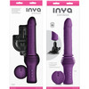 Inya Super Stroker Thrusting Silicone Vibrator With Warming Feature, Suction Mount & Remote - Purple