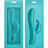 Obsessions Hera Rechargeable Silicone Waterproof Rabbit Vibrator - Aqua