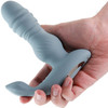 Renegade Apex Rechargeable Silicone Thrusting Vibrating Prostate Massager With Remote - Gray
