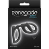 Renegade Boost Penis Harness Silicone Cock Ring - Black