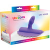 The Unicorn Uni Horn Twisted Textured G-Spot & P-Spot Silicone Attachment - Purple