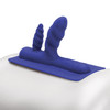 The Unicorn Two-Nicorn Silicone Double Penetration Attachment - Navy Blue