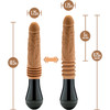 Dr. Skin Dr. Arthur 5" Thrusting, Gyrating & Vibrating Silicone Dildo With Handle By Blush - Caramel