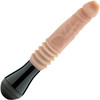 Dr. Skin Dr. Knight 5" Thrusting, Gyrating & Vibrating Silicone Dildo With Handle By Blush - Vanilla