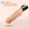 Dr. Skin Dr. Knight 5" Thrusting, Gyrating & Vibrating Silicone Dildo With Handle By Blush - Vanilla