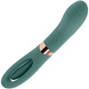 Chick Flick Waterproof Silicone Dual Ended Flickering Tongue G-Spot Vibrator By Evolved Novelties - Green
