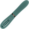 Chick Flick Waterproof Silicone Dual Ended Flickering Tongue G-Spot Vibrator By Evolved Novelties - Green