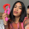 Unbound Clutch Rechargeable Waterproof Silicone Dual Stimulation Vibrator - Poppy & Cerise