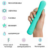Unbound Bender Rechargeable Waterproof Silicone Flexible Vibrator - Mint