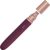 Loveline The Traveler Rechargeable Waterproof Silicone Vibrator & Lube Dispenser - Burgundy