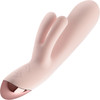 Elora Rechargeable Waterproof Silicone Rabbit Style Dual Stimulation Vibrator By Blush - Pink