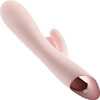 Elora Rechargeable Waterproof Silicone Rabbit Style Dual Stimulation Vibrator By Blush - Pink