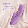 Evelyn Rechargeable Waterproof Silicone Dual Stimulation Vibrator By Blush - Purple