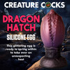 Dragon Hatch Silicone Egg 7" Butt Plug With Suction Cup By Creature Cocks - XL