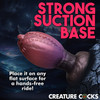 Dragon Hatch Silicone Egg 7" Butt Plug With Suction Cup By Creature Cocks - XL