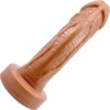 The Aveo Dual Density 8.5" Silicone Realistic Dildo By Uberrime - Caramel