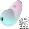 Satisfyer Pixie Dust Rechargeable Waterproof Silicone Air Pulse Clitoral Stimulator - Mint & Pink
