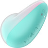 Satisfyer Pixie Dust Rechargeable Waterproof Silicone Air Pulse Clitoral Stimulator - Mint & Pink