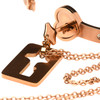 Master Series Cuffed Locking Bracelet & Key Necklace - Rose Gold