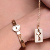 Master Series Cuffed Locking Bracelet & Key Necklace - Rose Gold