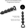 Bing Bang Silicone Anal Beads By Love To Love - Large, Black Onyx