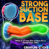 Tenta-Glow 8.5" Silicone Glow In The Dark Suction Cup Dildo By Creature Cocks