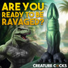 Dickosaur 7.25" Silicone Dual Stimulation Suction Cup Dildo By Creature Cocks