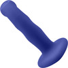 Strap-on-Me Tapping Dildo Wave Rechargeable Waterproof Silicone Vibrating Suction Cup Dildo - Night Blue