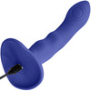 Strap-on-Me Tapping Dildo Wave Rechargeable Waterproof Silicone Vibrating Suction Cup Dildo - Night Blue