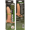 Performance Maxx Rechargeable Thick Waterproof Vibrating 5.5" Silicone Dual Penetrator By CalExotics - Vanilla